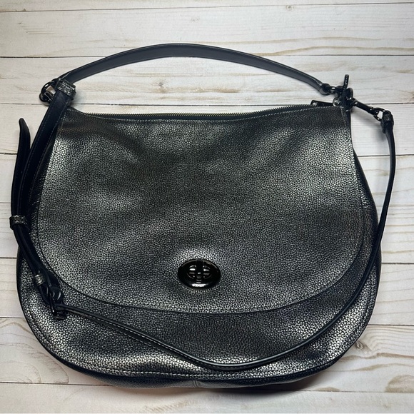Coach Metallic Turnlock Hobo Crossbody Bag with Dust Bag - Picture 1 of 8